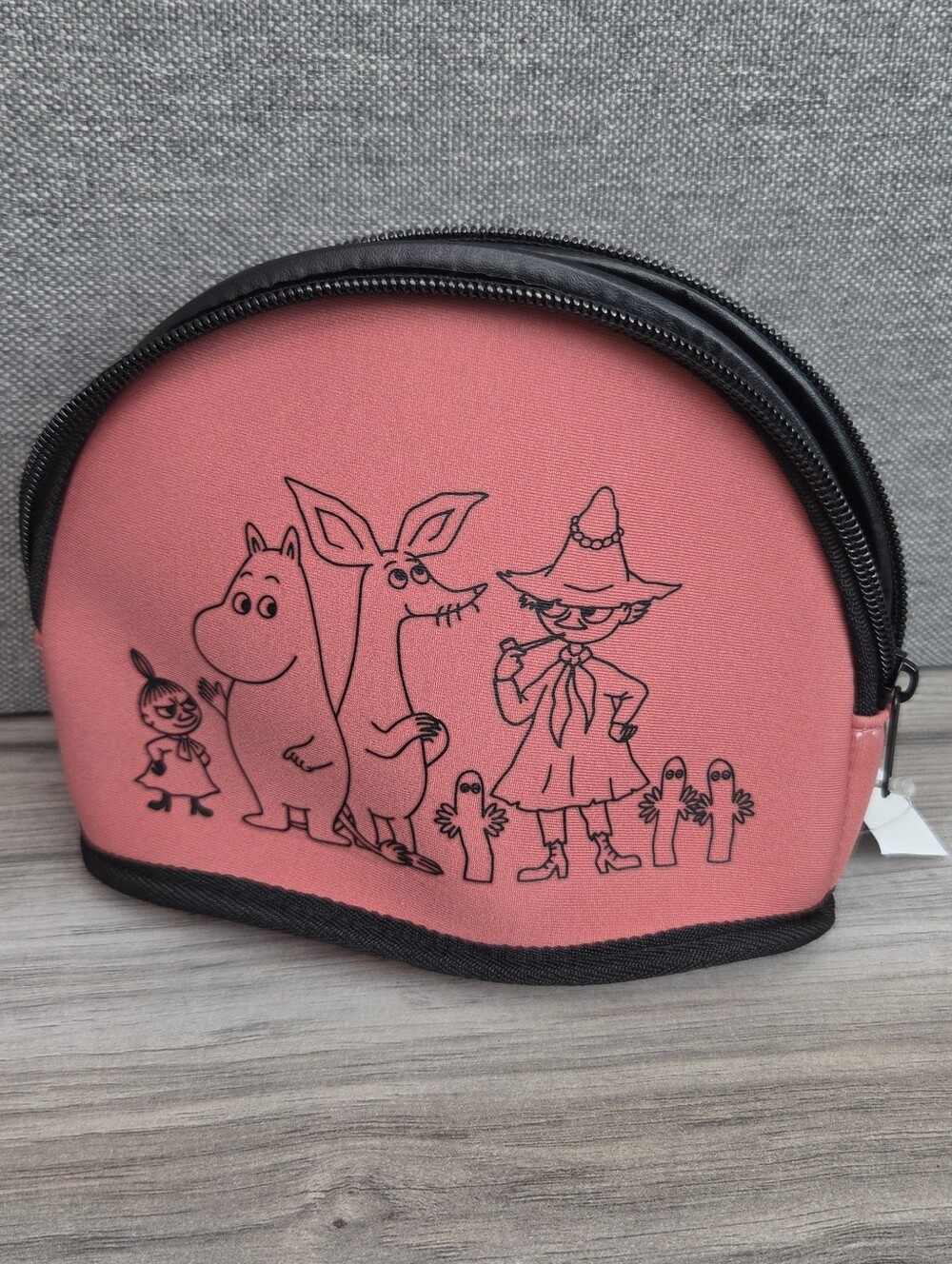 Moomin Pink Character Cosmetic Pouch – Snufkin & Little My